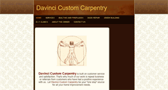 Desktop Screenshot of davincicustomcarpentry.com